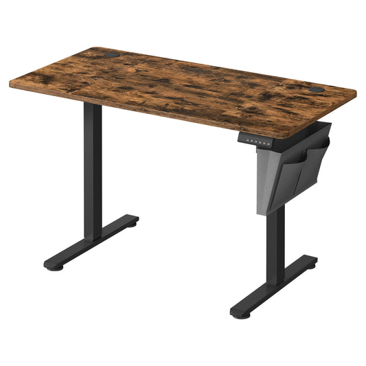 SONGMICS Height-Adjustable Electric Desk, 60 x 120 x (72-120), Adjustable Table, Memory Function for 4 Heights