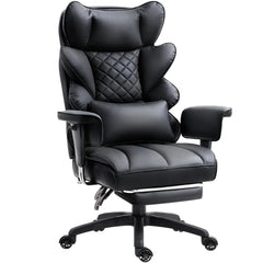 Chaise de bureau réglable avec appui-tête, soutien lombaire, dossier en maille et accoudoirs 3D