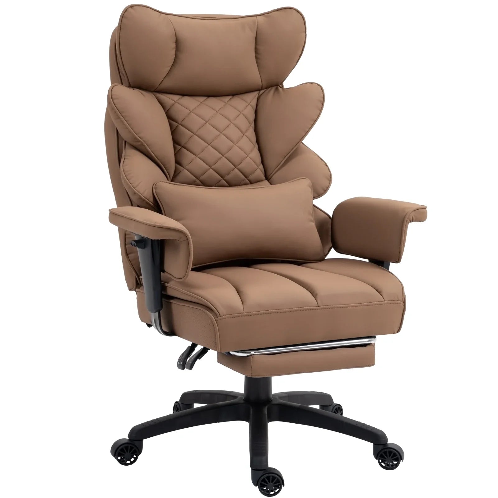 Dowinx Big and Tall Office Chair with Pocket Spring Cushion and Lumbar Support,High Back Computer Gaming Chair with Armrests