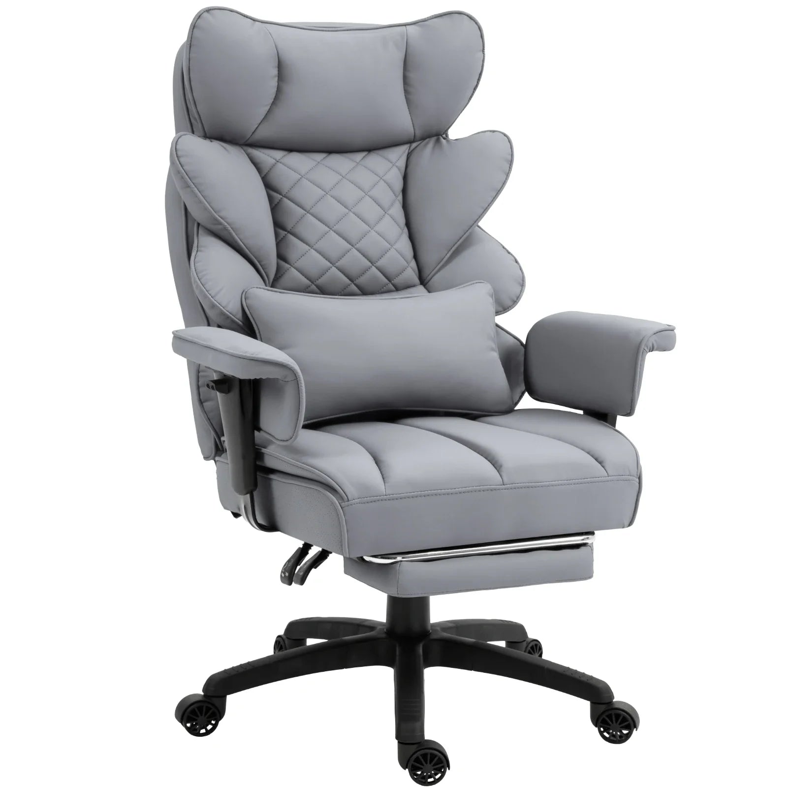 Dowinx Big and Tall Office Chair with Pocket Spring Cushion and Lumbar Support,High Back Computer Gaming Chair with Armrests