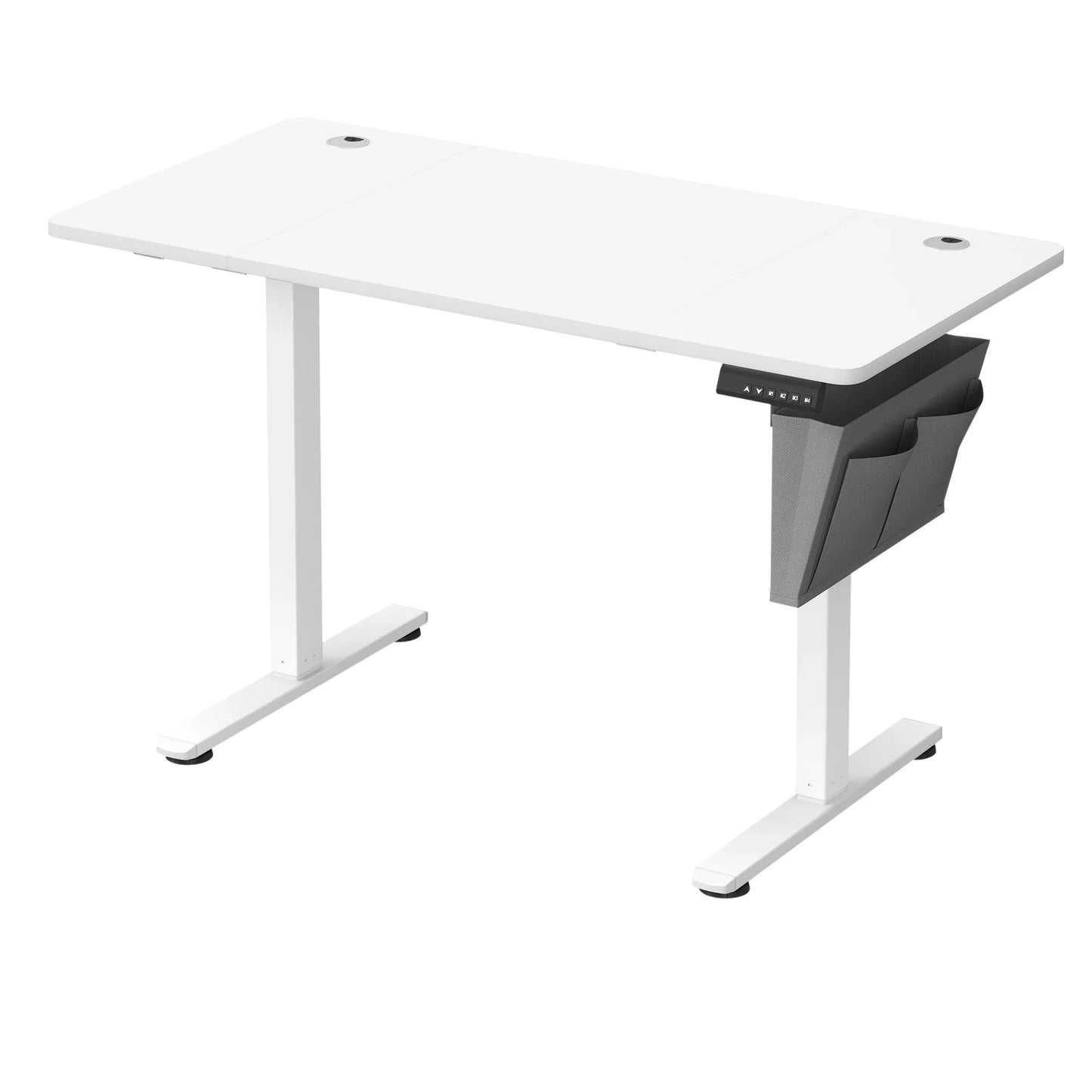 SONGMICS Height-Adjustable Electric Desk, 60 x 120 x (72-120), Adjustable Table, Memory Function for 4 Heights